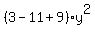 %283-11%2B9%29y%5E2