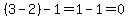 %283-2%29-1=1-1=0
