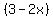 %283-2x%29