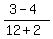 %283-4%29%2F%2812%2B2%29