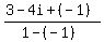 %283-4i%2B%28-1%29%29%2F%281-%28-1%29%29
