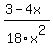 %283-4x%29%2F18x%5E2