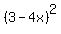 %283-4x%29%5E2