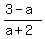 %283-a%29%2F%28a%2B2%29