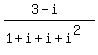 %283-i%29%2F%281%2Bi%2Bi%2Bi%5E2%29