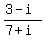 %283-i%29%2F%287%2Bi%29