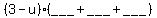 %283-u%29%28___%2B___%2B___%29+