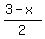 %283-x%29%2F2