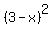 %283-x%29%5E2+