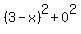 %283-x%29%5E2+%2B+0%5E2