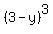 %283-y%29%5E3