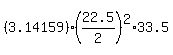%283.14159%29%2822.5%2F2%29%5E2%2A33.5