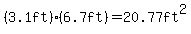 %283.1ft%29%286.7ft%29=20.77ft%5E2