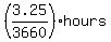 %283.25%2F3660%29hours