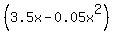 %283.5x+-+0.05x%5E2%29