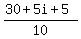 %2830%2B5i%2B5%29%2F10
