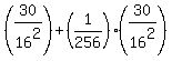 %2830%2F16%5E2%29%2B%281%2F256%29%2830%2F16%5E2%29