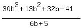 %2830b%5E3%2B13b%5E2%2B32b%2B41%29%2F%286b%2B5%29