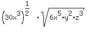 %2830x%5E3%29%5E%281%2F2%29%2Asqrt%286x%5E5%2Ay%5E2%2Az%5E3%29