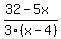 %2832-5x%29%2F3%28x-4%29