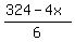 %28324-4x%29%2F6