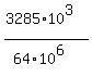%283285%2A10%5E3%29%2F%2864%2A10%5E6%29