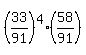 %2833%2F91%29%5E4%2858%2F91%29
