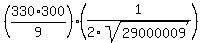 %28330%2A300%2F9%29%281%2F2sqrt%2829000009%29%29