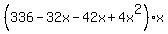 %28336-32x-42x%2B4x%5E2%29x