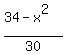 %2834-x%5E2%29%2F30
