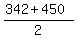 %28342%2B450%29%2F2