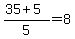 %2835%2B5%29%2F5=8