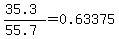 %2835.3%29%2F%2855.7%29+=+0.63375