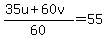%2835u%2B60v%29%2F60=55