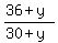 %2836%2By%29%2F%2830%2By%29