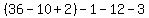 %2836-10%2B2%29-1-12-3
