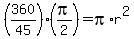 %28360%2F45%29%28pi%2F2%29=pi%2Ar%5E2