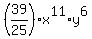 %2839%2F25%29x%5E11%2Ay%5E6