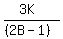%283K%29%2F%28%282B-1%29%29