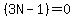 %283N-1%29=0
