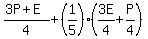 %283P+%2B+E%29%2F4+%2B+%281%2F5%29+%2A+%283E%2F4+%2B+P%2F4%29