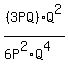 %283PQ%29Q%5E2%2F%286P%5E2%2AQ%5E4%29