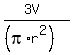 %283V%29%2F%28%28pi%2Ar%5E2%29%29