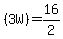 %283W%29=16%2F2