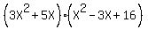 %283X%5E2%2B5X%29%28X%5E2-3X%2B16%29