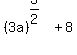 %283a%29%5E%283%2F2%29+%2B+8