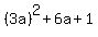 %283a%29%5E2%2B6a%2B1