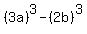 %283a%29%5E3-%282b%29%5E3