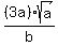 %283a%29sqrt%28a%29%2Fb