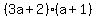%283a%2B2%29%28a%2B1%29
